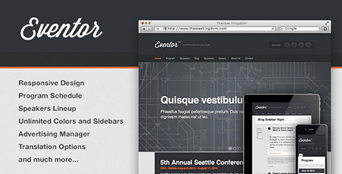 ThemeForest - Eventor v1.9.1 - Event Management WordPress Theme