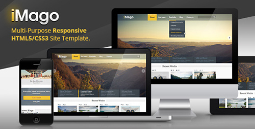 ThemeForest - Imago - Multipurpose Responsive HTML Template - RIP