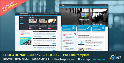 ThemeForest - EDU - Educational, Courses, College with Megamenu - RIP