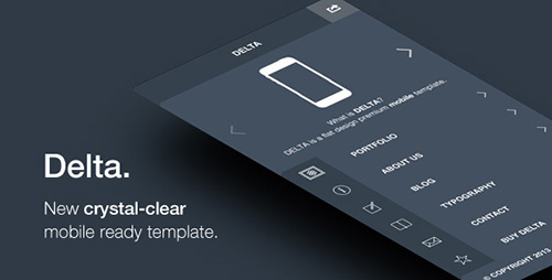 ThemeForest - Delta - Flat Designed Mobile Template - RIP