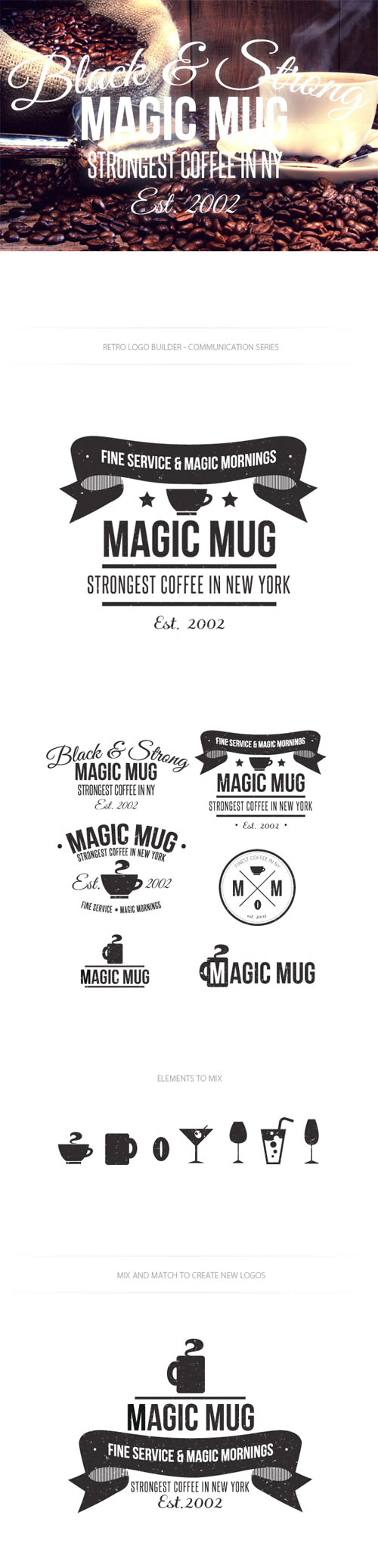 Drinks Logo Vector Templates