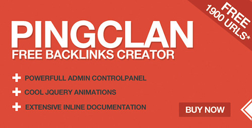 CodeCanyon - PingClan Free Unlimited Backlinks Creator v1.2