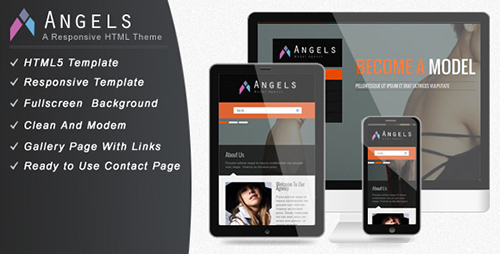 ThemeForest - Angel - Responsive Model Agency Website Template - FULL