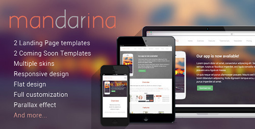 ThemeForest - Mandarina Landing/Coming Soon Page - RIP