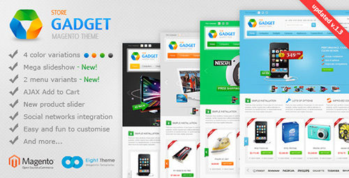 ThemeForest - Gadget v1.3 - Magento Theme