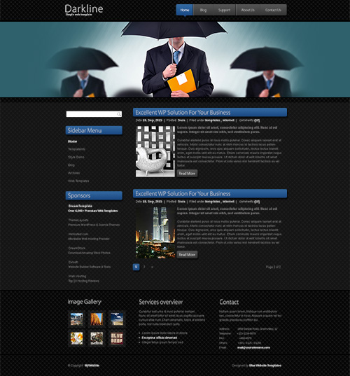 DreamTemplate - MeninDark - CSS Template