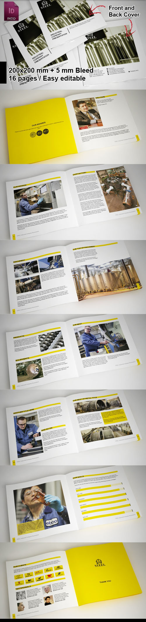 Industrial Brochure Highlights Template