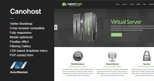 ThemeForest - CanoHost - Responsive Hosting & Business Theme - RIP