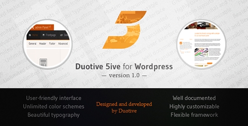 ThemeForest - Duotive 5ive v1.09 for WordPress - FULL