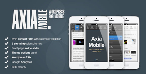 ThemeForest - AxiaMobile v1.0.1 - Corporate Mobile | WordPress & HTML5