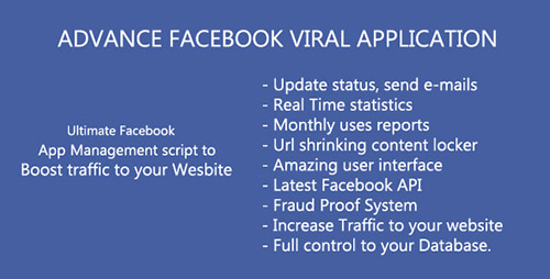 CodeCanyon - Advaced Facebook Viral Application