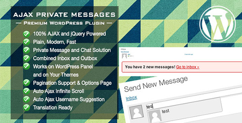 CodeCanyon - Ajax Private Messages WordPress Plugin