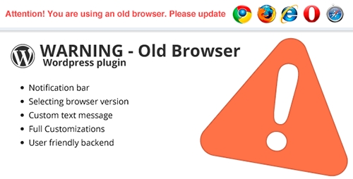 CodeCanyon - Warning Old Browser v1.3 - Wordpress plugin