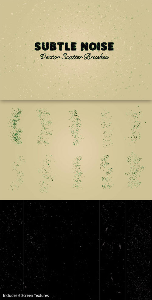 WeGraphics - Grunge Noise Vector Scatter Brushes