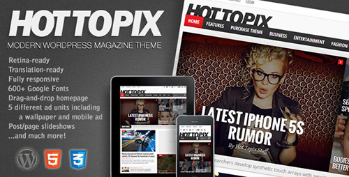 ThemeForest - Hot Topix v1.0.5 - Modern Wordpress Magazine Theme