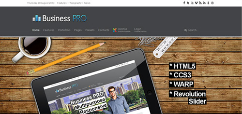 DHTheme - Business PRO Joomla Theme for v2.5 - v3.0