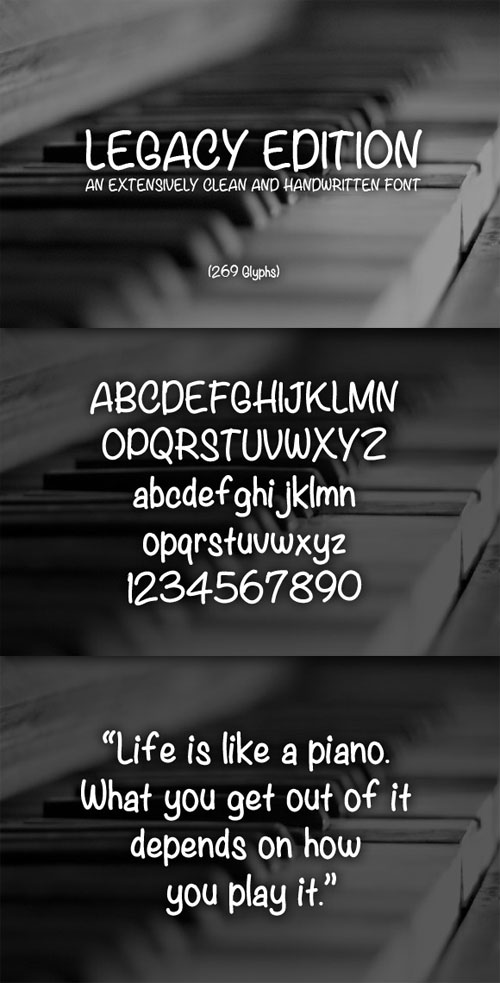 WeGraphics - Legacy Edition - A Handwritten Font Face