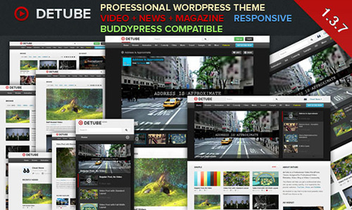 ThemeForest - deTube v1.3.7 - Professional Video WordPress Theme