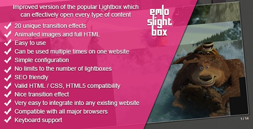 CodeCanyon - Lightbox With Transition Effects For HTML / Images - RIP