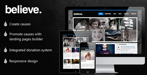 ThemeForest - Believe v1.8.0 - Fundraising charity Premium Theme