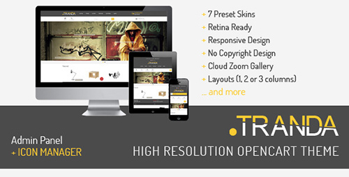 ThemeForest - .TRANDA - High Resolution OpenCart Theme