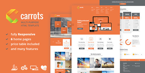 ThemeForest - Carrots - Multipurpose Responsive HTML Template - RIP