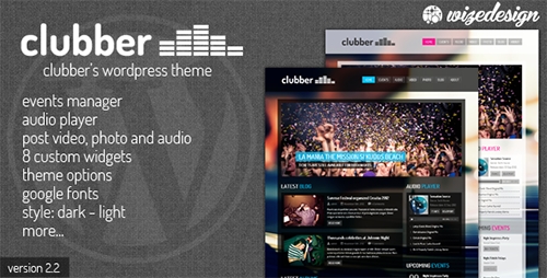 ThemeForest - Clubber v1.8 - Events & Music WordPress Theme