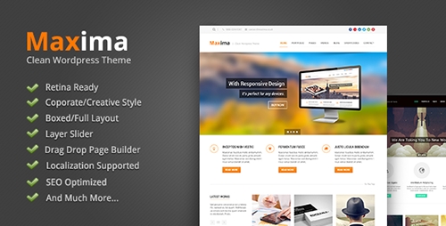 ThemeForest - Maxima v1.02 - Retina Ready Wordpress Theme