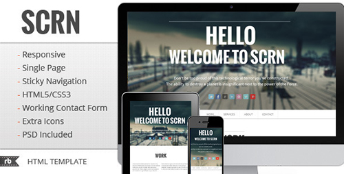 ThemeForest - SCRN - Responsive Parallax Template - FULL