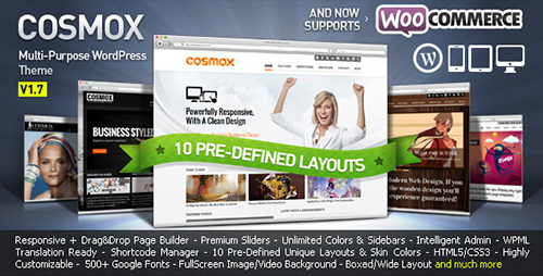 ThemeForest - COSMOX v1.6 - Multipurpose WordPress Theme