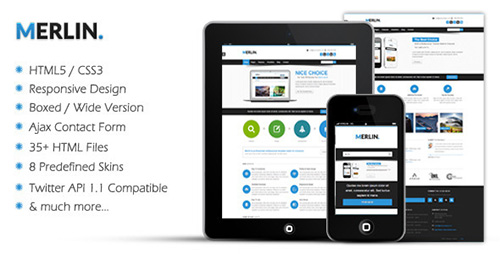 ThemeForest - Merlin - Responsive HTML5 Template - RIP