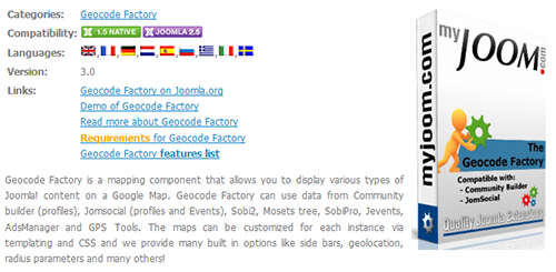 MyJoom - Geocode Factory v2.8.5 for Joomla 2.5