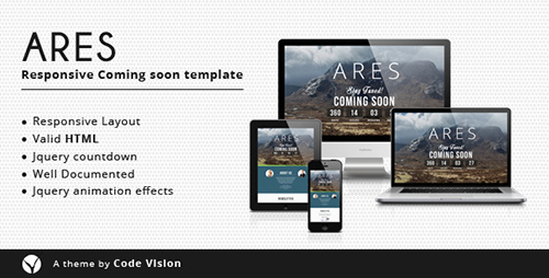 ThemeForest - Ares - Coming Soon Template - RIP