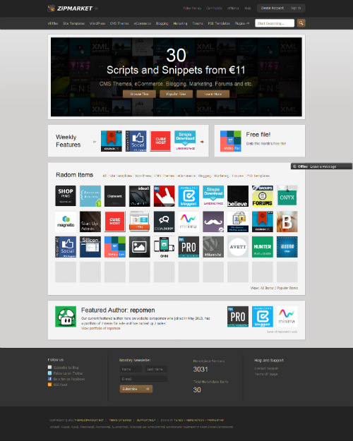 ThemeForest.net Clone Script By Zipmarket