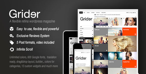 ThemeForest - Grider v1.7 - Retina Responsive Blog/Magazine