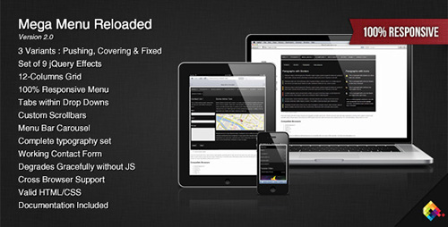 CodeCanyon - Mega Menu Reloaded v2.0