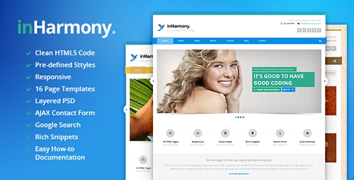 ThemeForest - inHarmony - Responsive HTML5 Template - RIP