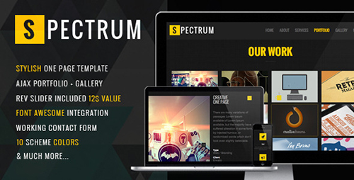 ThemeForest - Spectrum - Responsive One Page Template - RIP