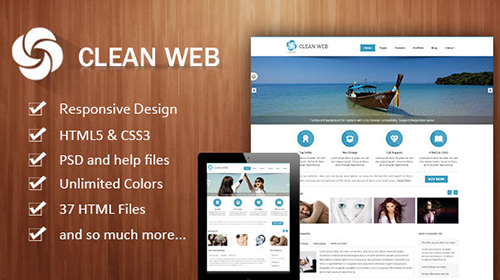 Mojo-Themes - CleanWeb - Responsive HTML5/CSS3 Template - RIP