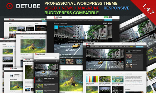 ThemeForest - detube v1.4.7 - Professional Video WordPress Theme