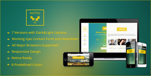 ThemeForest - Natsu Responsive Coming Soon Template - RIP