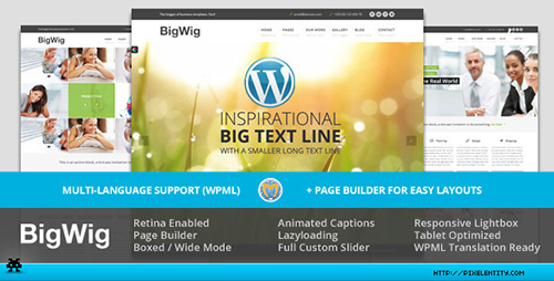 ThemeForest - BigWig v1.1.0 - Modern Corporate Retina WordPress Theme