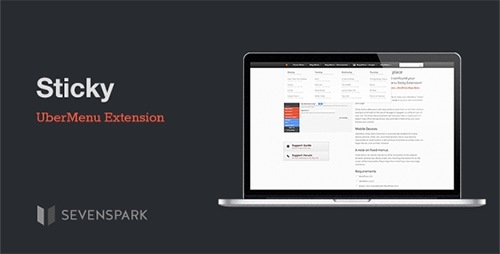 CodeCanyon - UberMenu v1.20 - Sticky Menu Extension