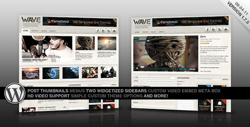 ThemeForest - Wave v1.6.5 - A Video Centric Theme for WordPress