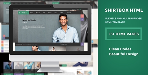 ThemeForest - ShirtBox - Flat Design & Multipupose Template - RIP