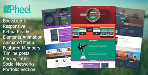 ThemeForest - Pheel - Responsive Multi Purpose Bootstrap 3 Theme - RIP