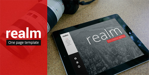 ThemeForest - REALM - Unique One Page Parallax Responsive HTML5 - RIP