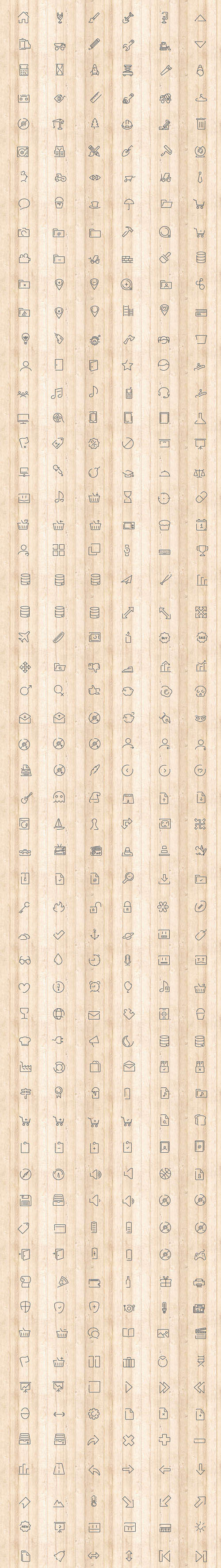 400 Premium Minimal Vector Icons