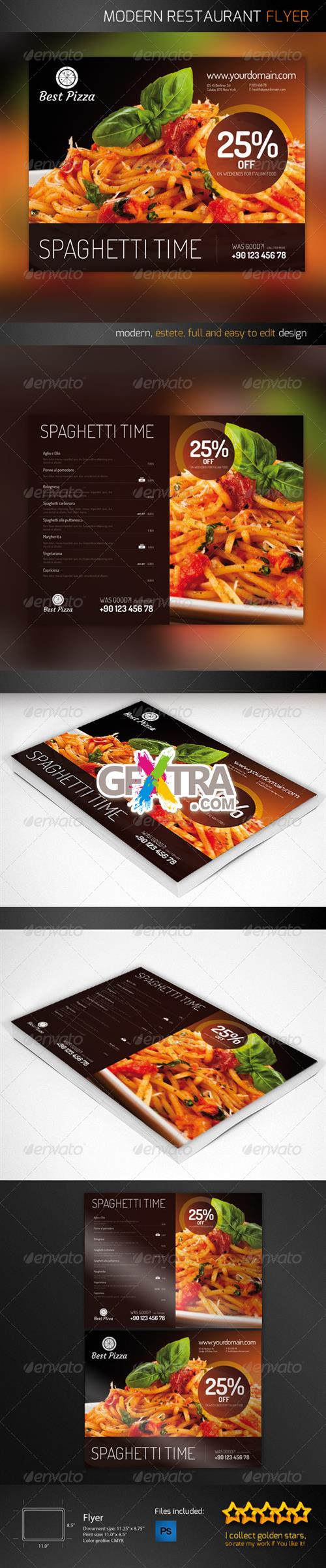 GraphicRiver - Flyer For Restaurant
