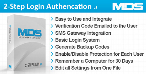 CodeCanyon - PHP 2-Step Login Verification